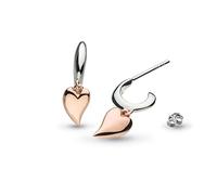 Kit Heath Desire Kiss Blush Mini Heart Hoop Drop Earrings 60BKRG