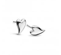 Kit Heath Desire Kiss Mini Heart Stud Earrings - Sterling Silver, Delicate & Timeless Design, Perfect for Everyday Wear- Gift for Her