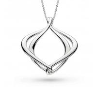 Kit Heath Entwine Alicia Grande Slider Necklace 90020RP - Timeless Design - Sterling Silver / Rhodium Plated