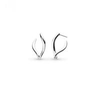 Kit Heath Entwine Twine Link Hoop Earrings 61141RP - Modern Style | Acotis - Sterling Silver / Rhodium Plated
