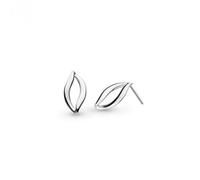 Kit Heath Entwine Twine Link Stud Earrings 41141RP - Timeless Design | - Sterling Silver / Rhodium Plated