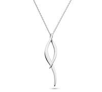 Kit Heath Entwine Twine Twist Necklace - Sterling Silver, Timeless Twisting Design, A Refined Classic Inspired by Nature, Perfect for Adding a Sophisticated Touch or Gifting to Someone Special