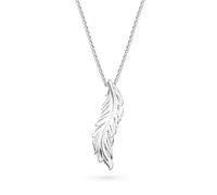 Kit Heath Feather Wisp Rhodium Plated 18" Necklace 90316RP - - Sterling Silver / Rhodium Plated