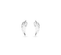 Kit Heath Feather Wisp Rhodium Plated Stud Earrings 40315RP - - Sterling Silver / Rhodium Plated