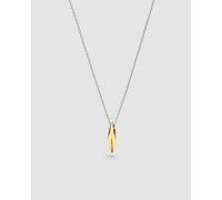 Kit Heath Glint Golden Gold Plated Two-Tone Mini 18" Necklace | Acotis - Rhodium Plated / Gold Plated / Sterling Silver