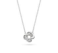 Kit Heath Marina Rope Knot Necklace - Sculpted Sterling Silver Nautical-Inspired Pendant Symbolising Strength and Connection, on an Adjustable Chain
