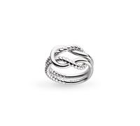 Kit Heath Marina Rope Knot Ring 21071RP - Premium Finish | - Size Q - Sterling Silver / Rhodium Plated