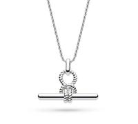 Kit Heath Marina Rope Knot T-Bar Grande 20" Necklace 91094RP - Sterling Silver / Rhodium Plated