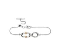 Kit Heath Marina Rope Link Duo Golden 7" Slider Bracelet 71096GRP - Sterling Silver / Rhodium Plated / Gold Plated