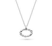 Kit Heath Marina Rope Twist Oval 18" Necklace 91074RP - Sterling Silver / Rhodium Plated