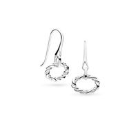 Kit Heath Marina Rope Twist Oval Drop Earrings 61074RP - Refined - Sterling Silver / Rhodium Plated