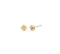 Kit Heath Marina Tide Knot Golden Gold Plated Stud Earrings - Sterling Silver / Rhodium Plated