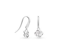 Kit Heath Marina Tide Knot Rhodium Plated Drop Earrings 61060RP - Sterling Silver / Rhodium Plated
