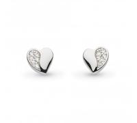 Kit Heath Miniature Sparkle Zirconia Sweet Heart Earrings