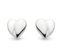 Kit Heath Miniatures Sweet Heart Stud Earrings - Sterling Silver,Tactile Heart Design, A Timeless Symbol of Affection, Perfect for Everyday Wear or a Thoughtful Gift for Her
