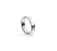 Kit Heath Mirage Reflect Rhodium Plated 5mm Band Ring (21221RP) | Acotis - Size Q - Rhodium Plated / Sterling Silver