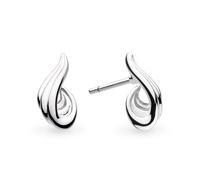 Kit Heath Océane Shell Wave Stud Earrings - Sterling Silver, Ocean-Inspired Design