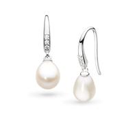 Kit Heath Revival Classic Pearl Glitz Drop Earrings - Sterling Silver, Pearl & Cubic Zirconia