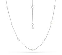 Kit Heath Revival Classic Pearl Station Necklace - Sterling Silver Chain Necklace with Spaced Organic-Shaped Freshwater Pearls for a Timeless, Feminine Look
