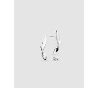 Kit Heath Serenity Curve Long Stud Earrings | Acotis - Rhodium Plated,Sterling Silver