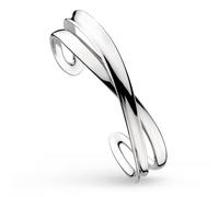 Kit Heath Serenity Grande Crossover Cuff Bangle 71186RP - Sterling Silver / Rhodium Plated