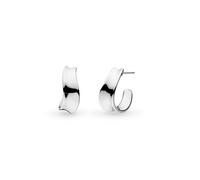 Kit Heath Serenity Grande Semi Stud Hoops 61183RP - Sterling Silver / Rhodium Plated