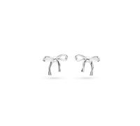 Kit Heath Serenity Ribbon Bow Rhodium Plated Dainty Stud Earrings 41187RP - Sterling Silver / Rhodium Plated