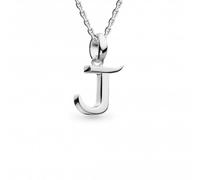 Kit Heath Signature Skript Capital J 18" Necklace 9198RPJ - Modern Style | - Sterling Silver / Rhodium Plated