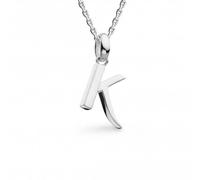 Kit Heath Signature Skript Capital K 18" Necklace 9198RPK - Elegant - Sterling Silver / Rhodium Plated