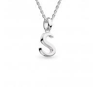 Kit Heath Signature Skript Capital S 18" Necklace 9198RPS - Signature - Sterling Silver / Rhodium Plated