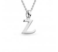 Kit Heath Signature Skript Capital Z 18" Necklace 9198RPZ | Acotis - Sterling Silver / Rhodium Plated