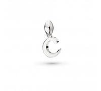 Kit Heath Signature Skript Lowercase c Charm Pendant 9197RPC - - Sterling Silver / Rhodium Plated