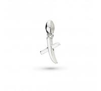 Kit Heath Signature Skript Lowercase x Charm Pendant 9197RPX - Elegant - Sterling Silver / Rhodium Plated