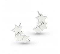 Kit Heath Sterling Silver and Rhodium Plate Stargazer Galaxy Stud Earrings