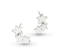 Kit Heath Sterling Silver and Rhodium Plate Stargazer Galaxy Stud Earrings