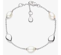 Kit Heath Sterling Silver Coast Pebble Pearl Bracelet 70183FP