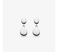 Kit Heath Sterling Silver Coast Pebble Twin Droplet Earrings 60186RP