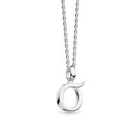 Kit Heath Sterling Silver Initial O Necklace of 40.6-45.7cm