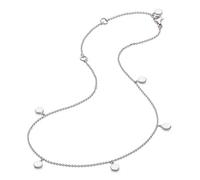 Kit Heath Sterling Silver Revival Eclipse Dangle Disc Station Necklace, 16"