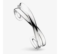 Kit Heath Sterling Silver Serenity Grande Crossover Cuff Bangle 71186RP