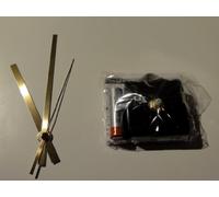 Kit including to turn a 12" inch 33RPM Vinyl LP Album Record into a Clock. (Gold Hands)