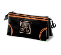 One Piece Ropes-Triple Pencil Case, Black, 23 x 11 cm