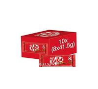 Kit Kat 4 Finger Milk Chocolate Bar Multipack 41.5g 8 Pack (Pack of 10)