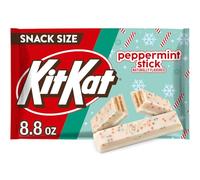 KIT KAT Peppermint Stick Flavored Wafer Snack Size, Christmas Candy Bag, 8.8 oz