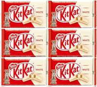 Kit Kat White Chocolate Bar 41,5g (6 x Shareable 4-Finger Snack Bars): Creamy and Crispy Delight - Delicious Tasty And Twisty Treat Gift Hamper For Easter, Birthday, Christmas Sold by Swiss+