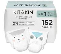 Kit & Kin Premium Baby Nappies Size 1, Newborn 2-5 kg/4-11 lbs, Pack of 152