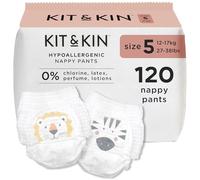 Kit & Kin Premium Nappy Pants Size 5, 12-17 kg / 27-38 lbs, Pack of 120