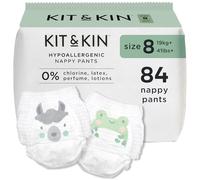 Kit & Kin Premium Nappy Pants Size 8, 19+ kg / 41+ lbs, Pack of 84