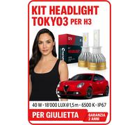 Kit Led Fendinebbia H3 Alfa Romeo Giulietta 7000 Lumen Bianco Xeno No Error