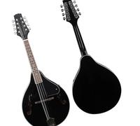 Kit Mandolin instrument 8 String Guitar A Style Acoustic Mandolin Beginners Adults Instrument Black Basswood Mandolin Instrument Kit